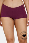 Zivame Low Rise Full Coverage Boyshorts - Dark Purple — thumbnail 1